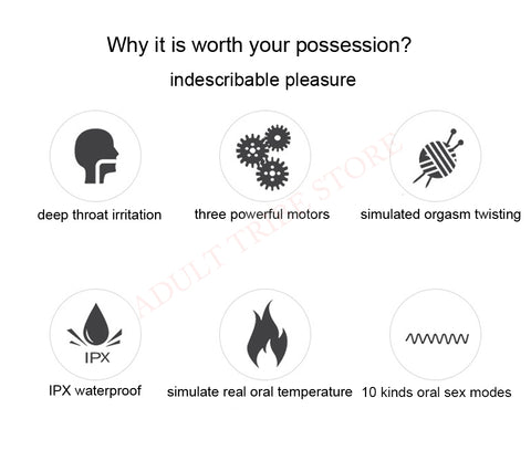 Powerful Automatic Oral Suction Male Masturbator 3 Vibrator Heating Sex Machine Soft Silicone 10 Speeds Adult Sex Toys for Men