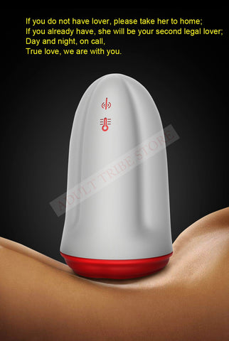 Powerful Automatic Oral Suction Male Masturbator 3 Vibrator Heating Sex Machine Soft Silicone 10 Speeds Adult Sex Toys for Men