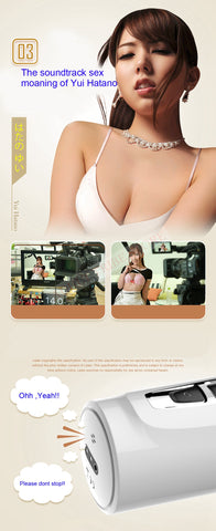 Clip Sucking Artificial Vagina Copy Male Masturbator Voice Interaction Sex Machine Vibration  Adult Sex Toys for Men