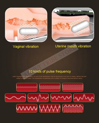 Clip Sucking Artificial Vagina Copy Male Masturbator Voice Interaction Sex Machine Vibration  Adult Sex Toys for Men