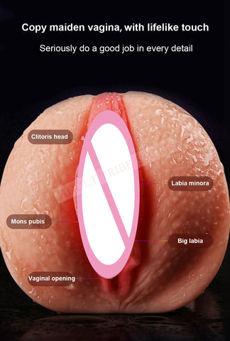 Realistic Oral 3D Deep Throat with Tongue Teeth Maiden Artificial Vagina Male Masturbator Realistic Pussy Oral Sex Toys for Men