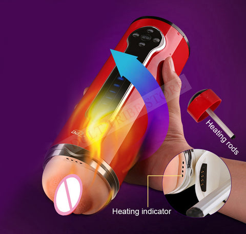 Intelligent Suck Heating Male Masturbator Moaning Interaction Artificial Vagina  Adult Sex Machine Sex Toys for Men