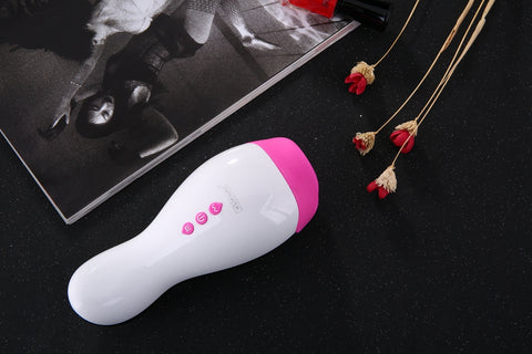 Male masturbator Intelligent Heating Realistic Oral Masturbation Cup 12 Speeds Vibrating  Sex Toys for Men