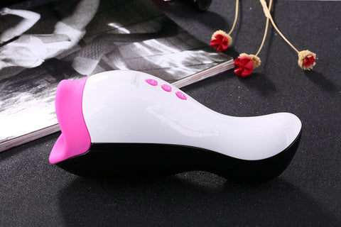 Male masturbator Intelligent Heating Realistic Oral Masturbation Cup 12 Speeds Vibrating  Sex Toys for Men