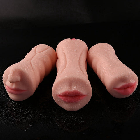 Realistic Oral 3D Deep Throat with Tongue Teeth Maiden Artificial Vagina Male Masturbator Realistic Pussy Oral Sex Toys for Men