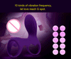 Image of Soft Silicone Penis Ring 10 Speed Vibrator Cock Ring for Men Delay Ejaculation G Spot Stimulation Intimate Sex Toys for Couples
