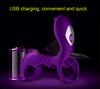 Image of Soft Silicone Penis Ring 10 Speed Vibrator Cock Ring for Men Delay Ejaculation G Spot Stimulation Intimate Sex Toys for Couples