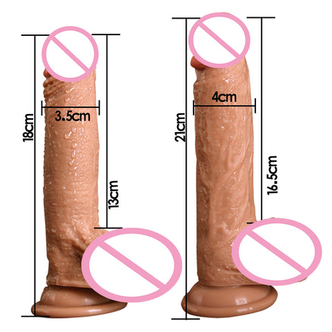 Hot Selling Soft Silicone Dildo Vibrator With Sucker Realistic Male Artificial Penis 12 kinds vibrating Swing Sex Toys for Women