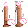 Image of Hot Selling Soft Silicone Dildo Vibrator With Sucker Realistic Male Artificial Penis 12 kinds vibrating Swing Sex Toys for Women