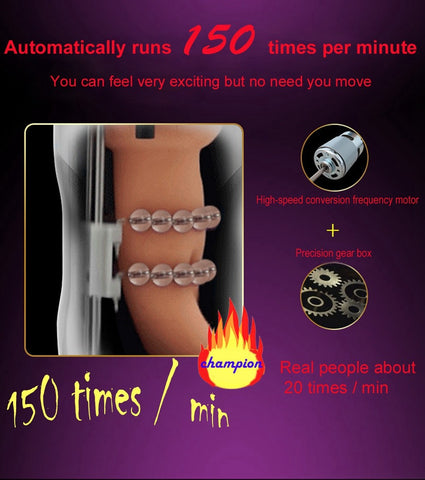 Leten Automatic Masturbation Cup Realistic Vagina Strong Suction Vibration Sex Masturbator for Men